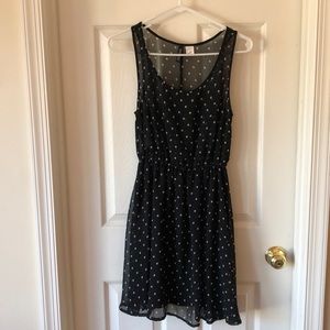 H&M black and white polka dot dress
